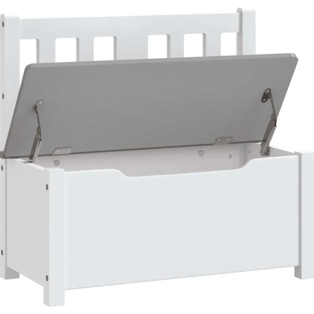 Niños vidaXL Mobiliario Para Bebés Y Niños Pequeños-Banco de almacenaje para niños MDF 60x30x55 cm