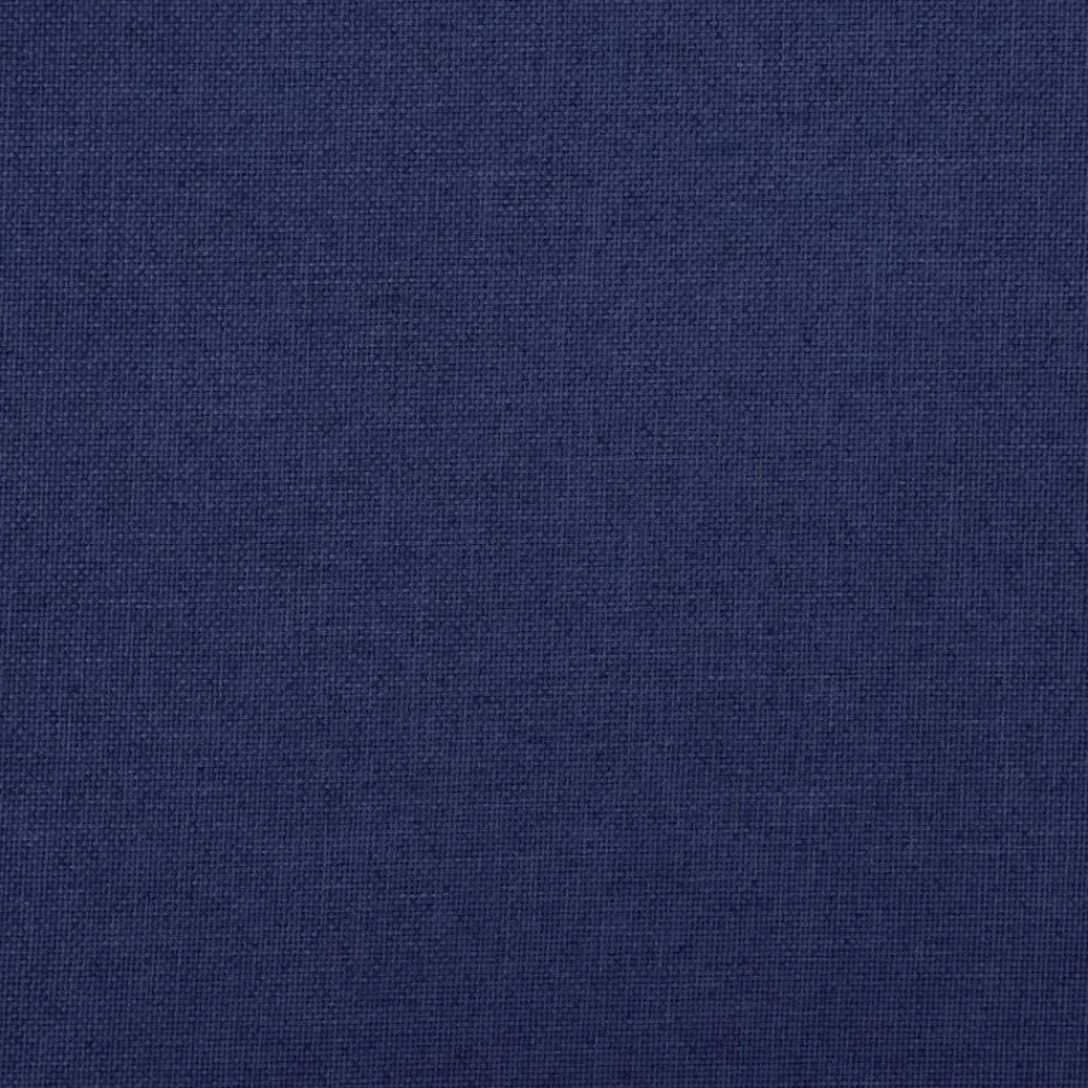 vidaXL Banco de almacenaje plegable lino sintético 76x38x38 cm Azul Discount