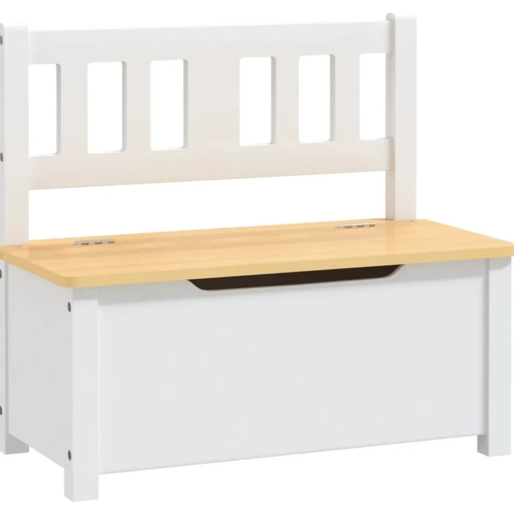 Niños vidaXL Mobiliario Para Bebés Y Niños Pequeños-Banco de almacenaje para niños MDF 60x30x55 cm