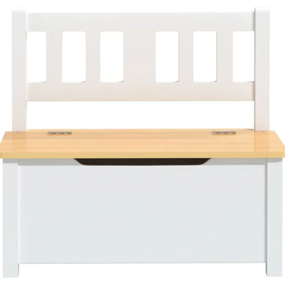 Niños vidaXL Mobiliario Para Bebés Y Niños Pequeños-Banco de almacenaje para niños MDF 60x30x55 cm