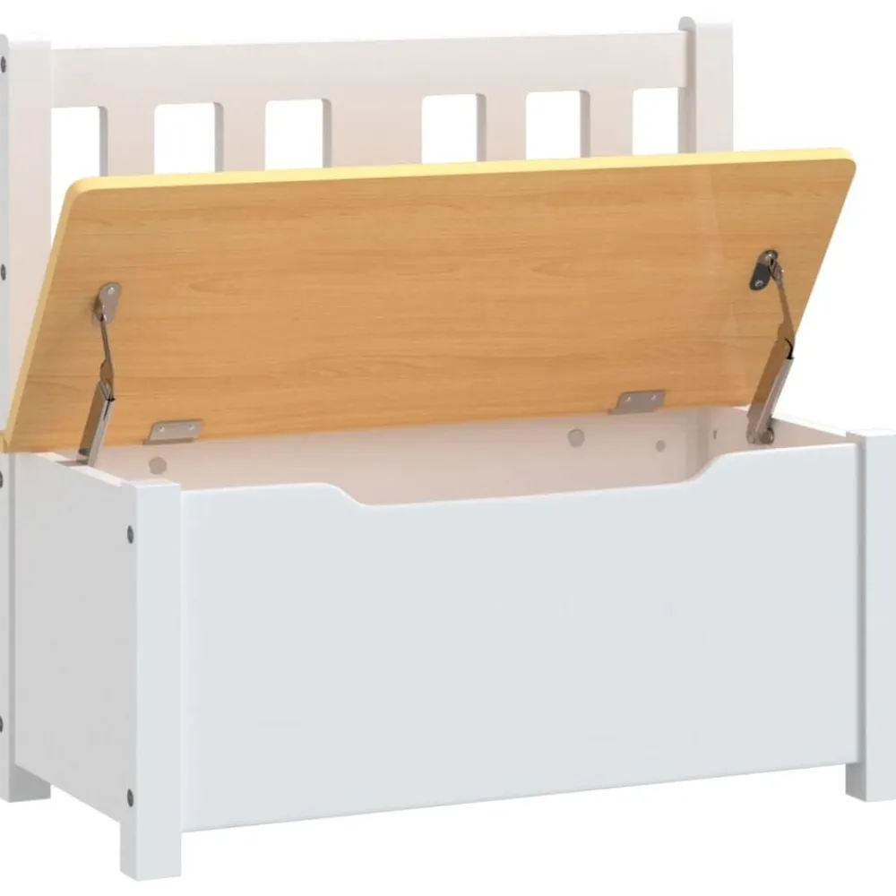 Niños vidaXL Mobiliario Para Bebés Y Niños Pequeños-Banco de almacenaje para niños MDF 60x30x55 cm