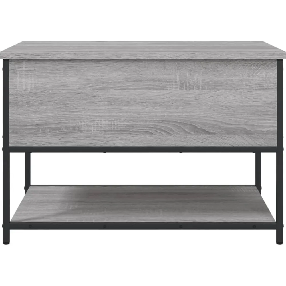 vidaXL Banco de almacenaje madera ingeniería 70x42,5x47 cm Gris sonoma Best