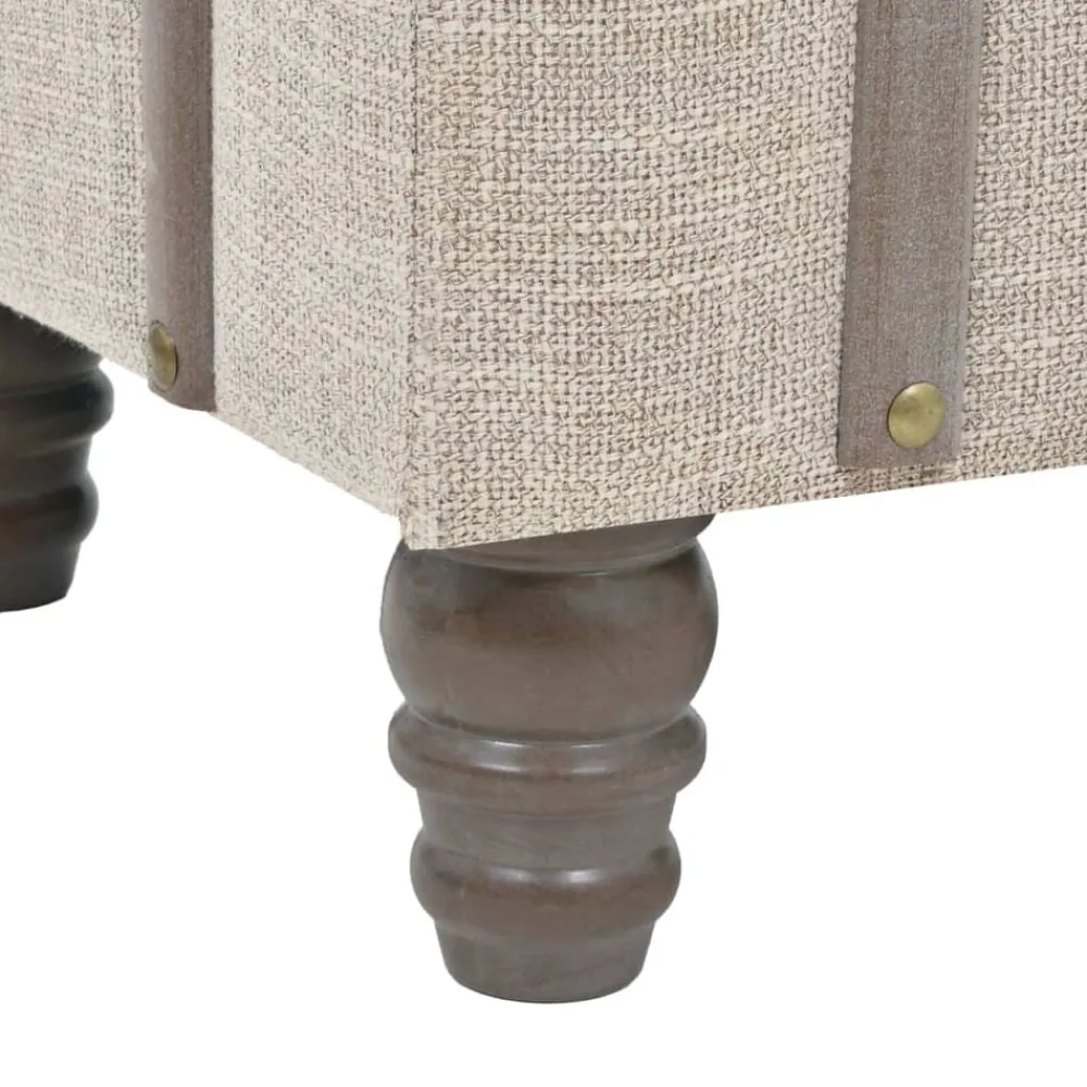 vidaXL Bancos-Banco de almacenamiento madera maciza y acero 111x34x37 cm