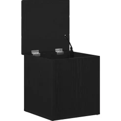 vidaXL Banco de almacenamiento 42 x 42 x 45 cm Roble negro Online