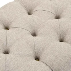 vidaXL Banco de almacenamiento madera maciza y tela 103x51x44 cm Clearance