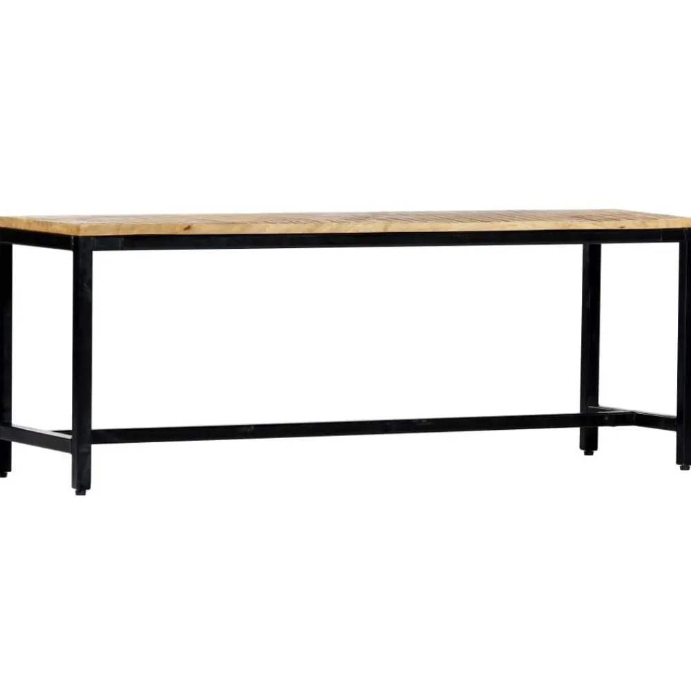 vidaXL Banco de comedor madera maciza de mango en bruto 120 cm Clearance