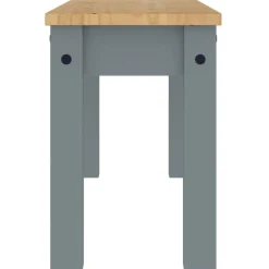 vidaXL Banco de comedor PANAMA madera maciza de pino 105x30x45 cm Gris Clearance