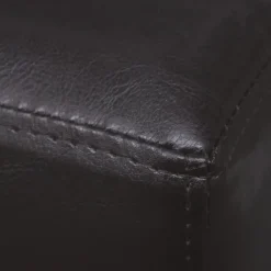 vidaXL Banco de cuero sintético 139,5 cm marrón oscuro Marr&oacute;n oscuro Discount