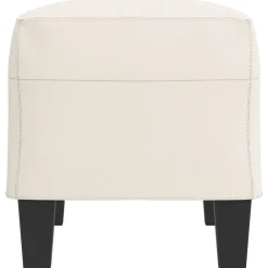 vidaXL Banco de cuero sintético color 70x35x41 cm Crema Online