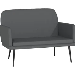 vidaXL Bancos-Banco de cuero sintético 107x80x81 cm