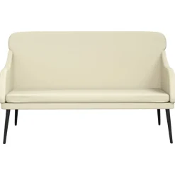 vidaXL Bancos-Banco de cuero sintético color 110x76x80 cm