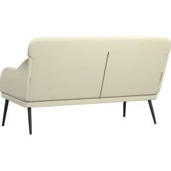 vidaXL Bancos-Banco de cuero sintético color 110x76x80 cm