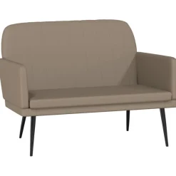vidaXL Bancos-Banco de cuero sintético color 107x80x81 cm