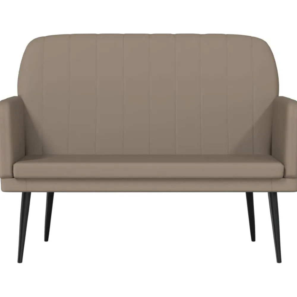 vidaXL Bancos-Banco de cuero sintético color 107x80x81 cm