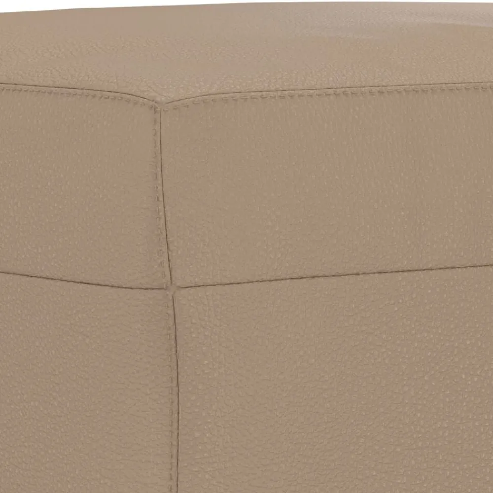 vidaXL Banco de cuero sintético color 70x35x41 cm Capuchino Discount
