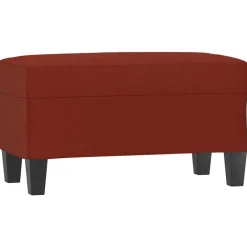 vidaXL Banco de cuero sintético 70x35x41 cm Rojo vino tinto Sale