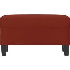 vidaXL Banco de cuero sintético 70x35x41 cm Rojo vino tinto Sale