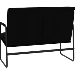 vidaXL Bancos-Banco de cuero sintético 100x64x80 cm