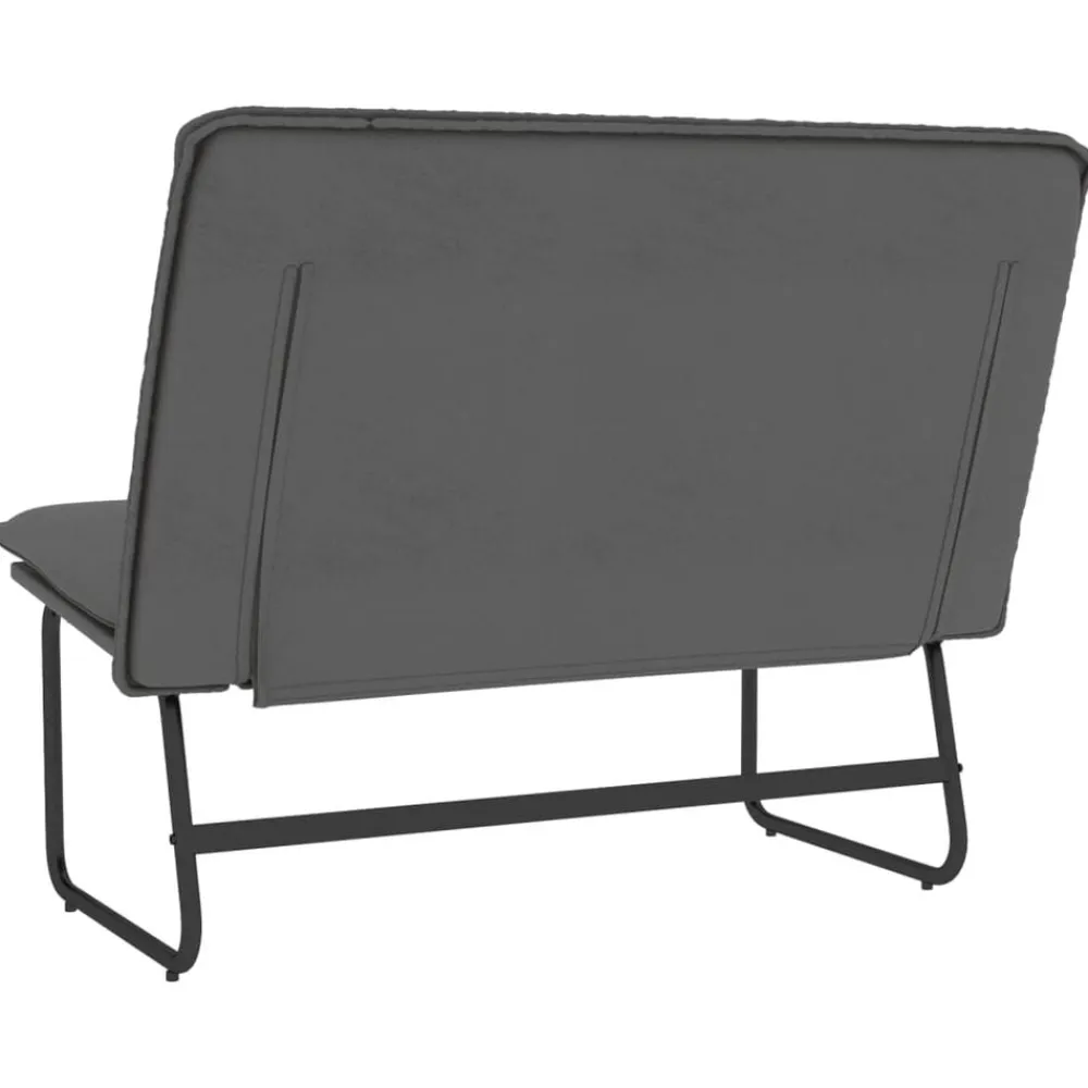 vidaXL Bancos-Banco de cuero sintético 100x75x76 cm