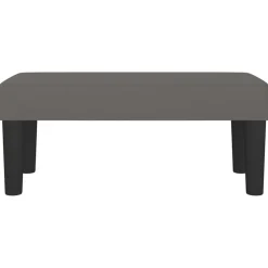 vidaXL Banco de cuero sintético 70x30x30 cm Gris Hot