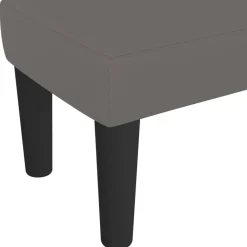 vidaXL Banco de cuero sintético 70x30x30 cm Gris Hot