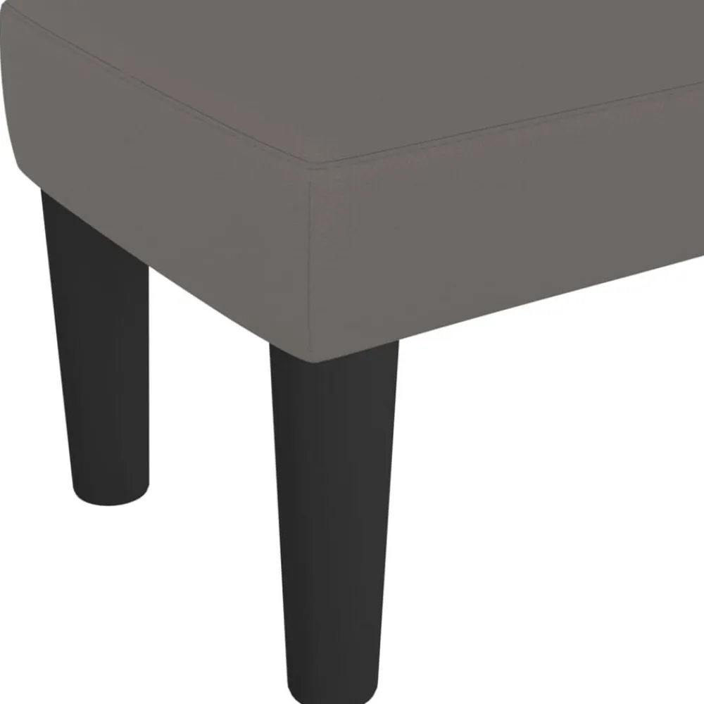 vidaXL Banco de cuero sintético 70x30x30 cm Gris Hot