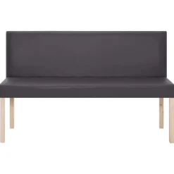 vidaXL Bancos-Banco de cuero sintético 139,5 cm