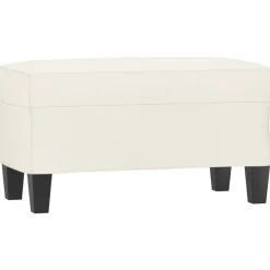 vidaXL Bancos-Banco de cuero sintético color 70x35x41 cm