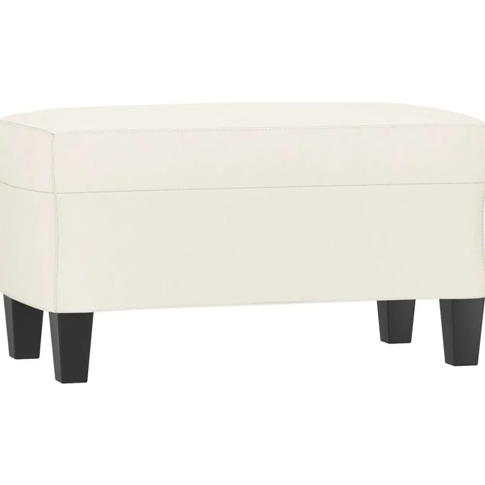 vidaXL Bancos-Banco de cuero sintético color 70x35x41 cm
