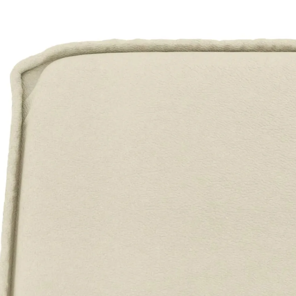 vidaXL Banco de cuero sintético color 100x75x76 cm Crema Sale