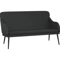 vidaXL Bancos-Banco de cuero sintético 110x76x80 cm