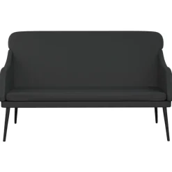 vidaXL Bancos-Banco de cuero sintético 110x76x80 cm