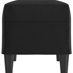 vidaXL Banco de cuero sintético 70x35x41 cm Negro