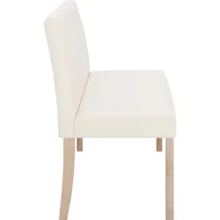 vidaXL Banco de cuero sintético 139,5 cm color Crema Hot