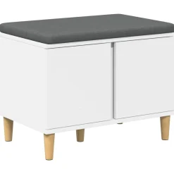 vidaXL Bancos-Banco de entrada 60 x 38 x 46 cm Madera Ingenierizada y Tela