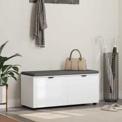 vidaXL Bancos-Banco de entrada 100 x 38 x 46 cm Madera Ingenierizada y Tela
