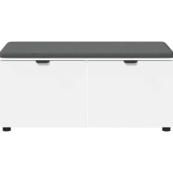 vidaXL Bancos-Banco de entrada 100 x 38 x 46 cm Madera Ingenierizada y Tela