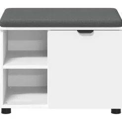 vidaXL Bancos-Banco de entrada 60 x 38 x 46 cm Madera Ingenierizada y Tela