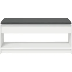 vidaXL Bancos-Banco de entrada 103 x 38 x 45 cm Madera Ingenierizada y Tela