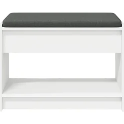 vidaXL Bancos-Banco de entrada 63 x 38 x 45 cm Madera Ingenierizada y Tela