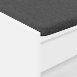 vidaXL Bancos-Banco de entrada 63 x 38 x 45 cm Madera Ingenierizada y Tela