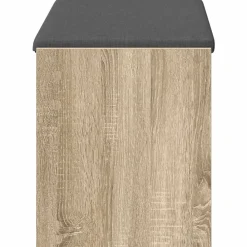 vidaXL Banco de entrada con cojín Roble Sonoma 83 x 38 x 45 cm Hot