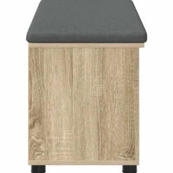 vidaXL Banco de entrada con cojín 100 x 38 x 46 cm Roble Sonoma Online