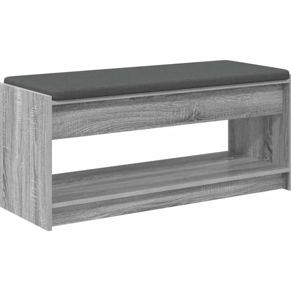 vidaXL Bancos-Banco de entrada con cojín 103 x 38 x 45 cm