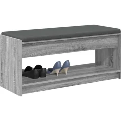 vidaXL Bancos-Banco de entrada con cojín 103 x 38 x 45 cm