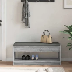 vidaXL Bancos-Banco de entrada con cojín 103 x 38 x 45 cm