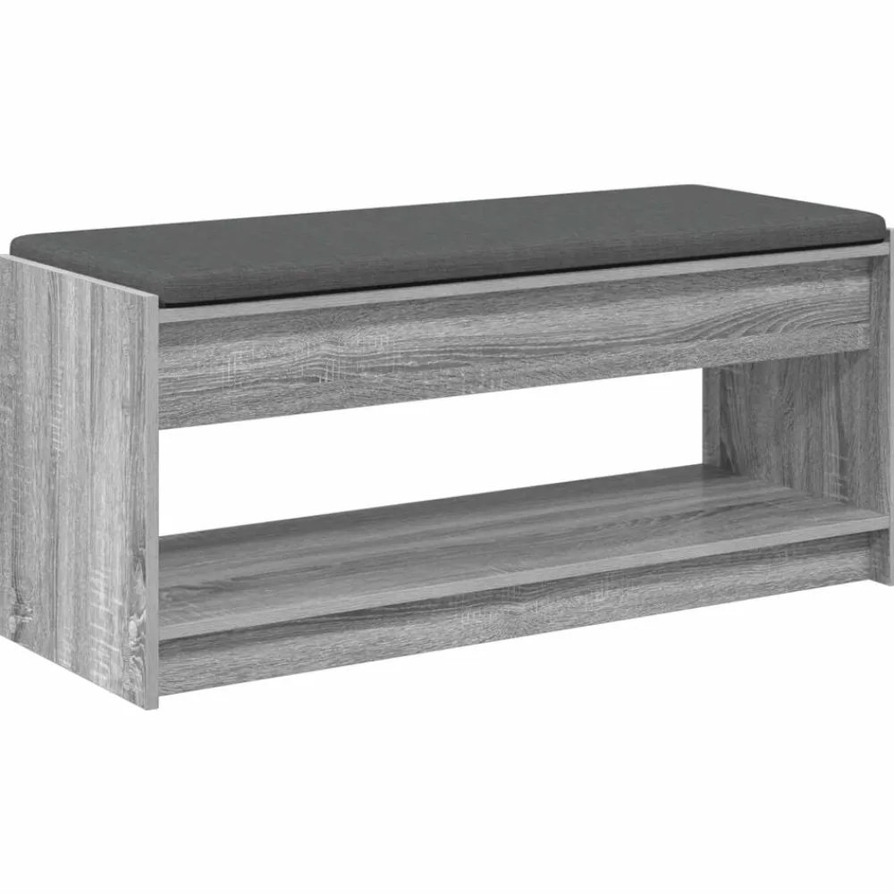 vidaXL Bancos-Banco de entrada con cojín 103 x 38 x 45 cm