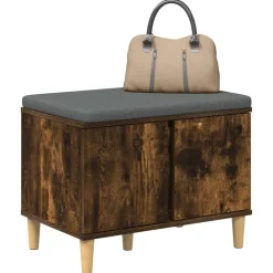 vidaXL Bancos-Banco de entrada con cojín 60 x 38 x 46 cm