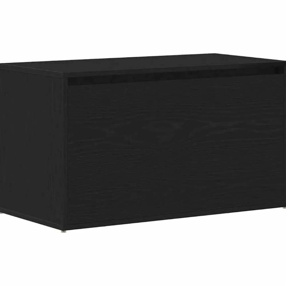 vidaXL Banco de entrada con cajón 80 x 40 x 45 cm Roble negro