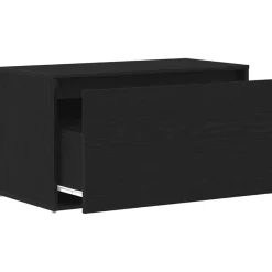 vidaXL Banco de entrada con cajón 80 x 40 x 45 cm Roble negro